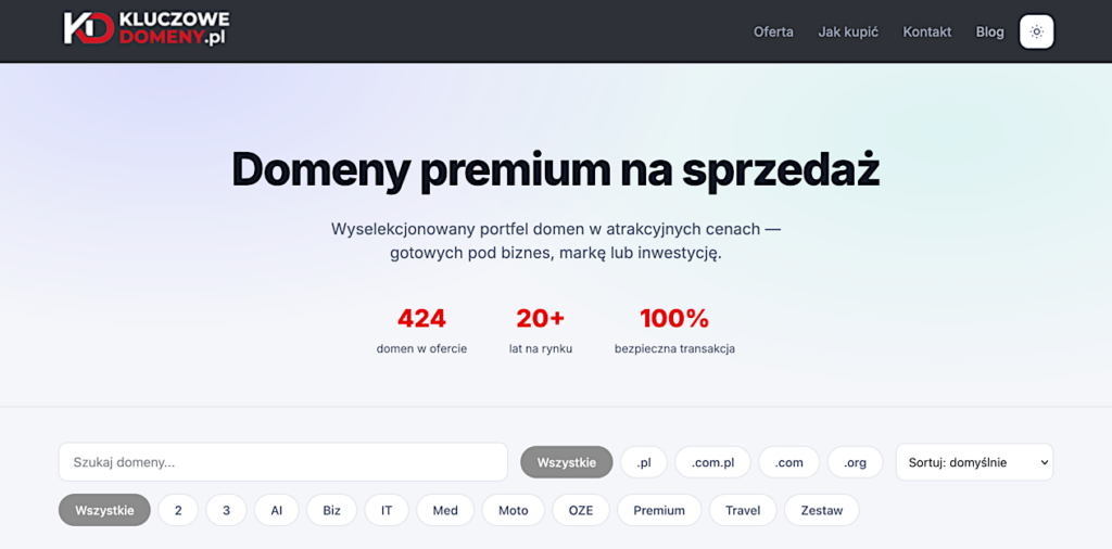 Kluczowedomeny Portfolio Web