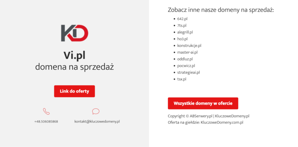 Oferta Domeny 1